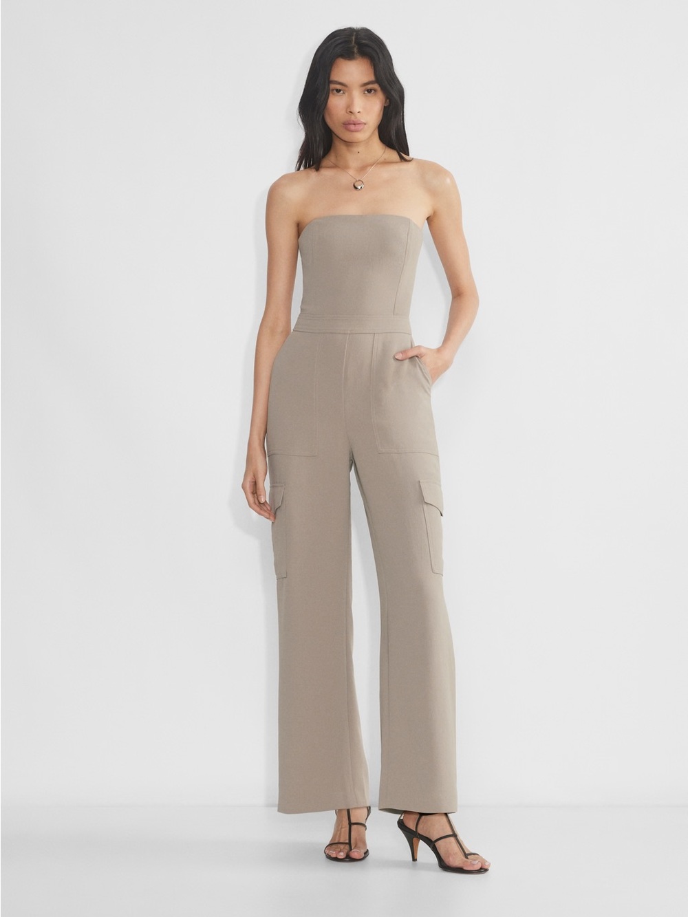 Wilfred Cordial Cargo Jumpsuit in Nomad Taupe
